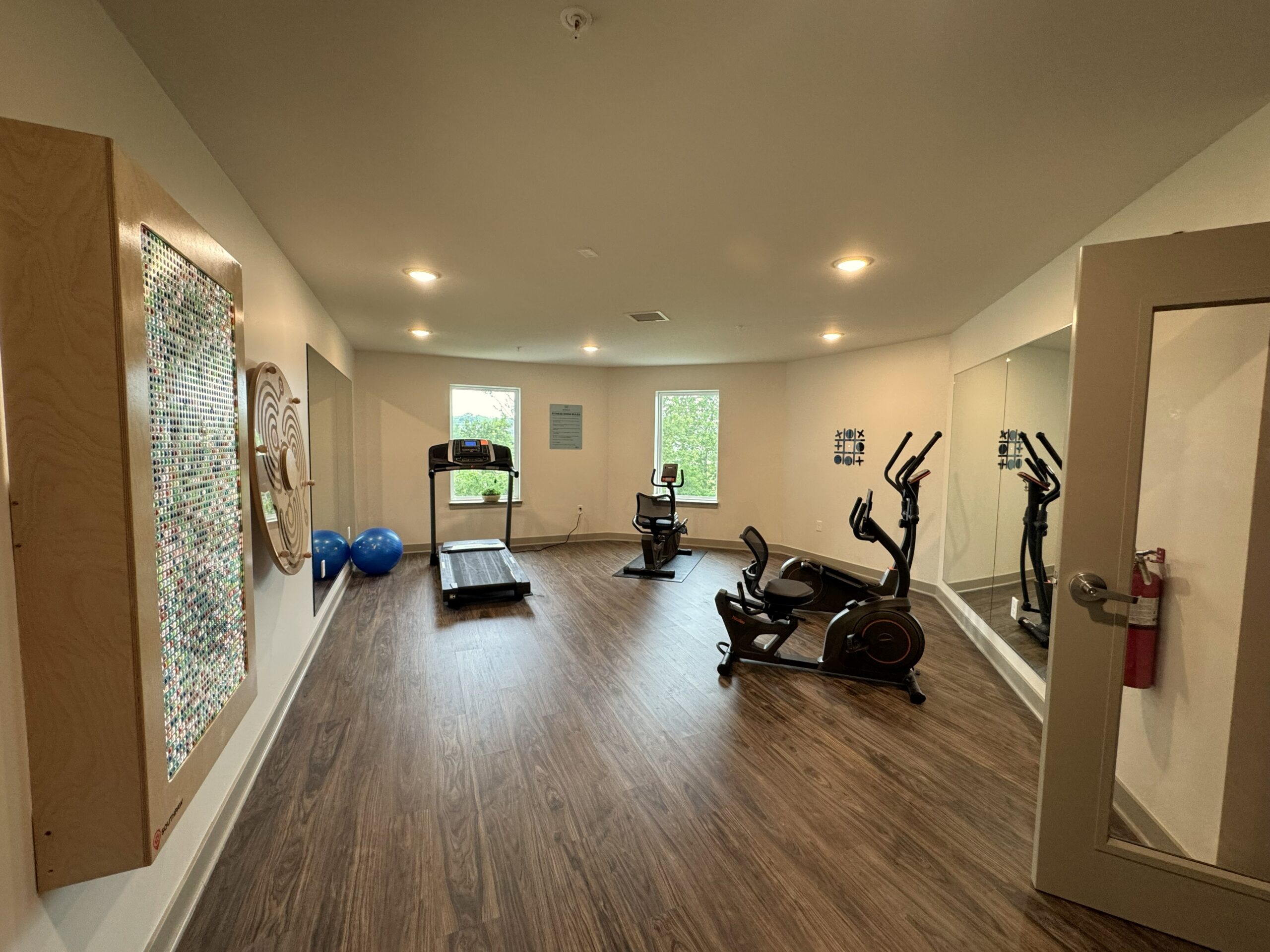 Fitness center Sensory Wall
