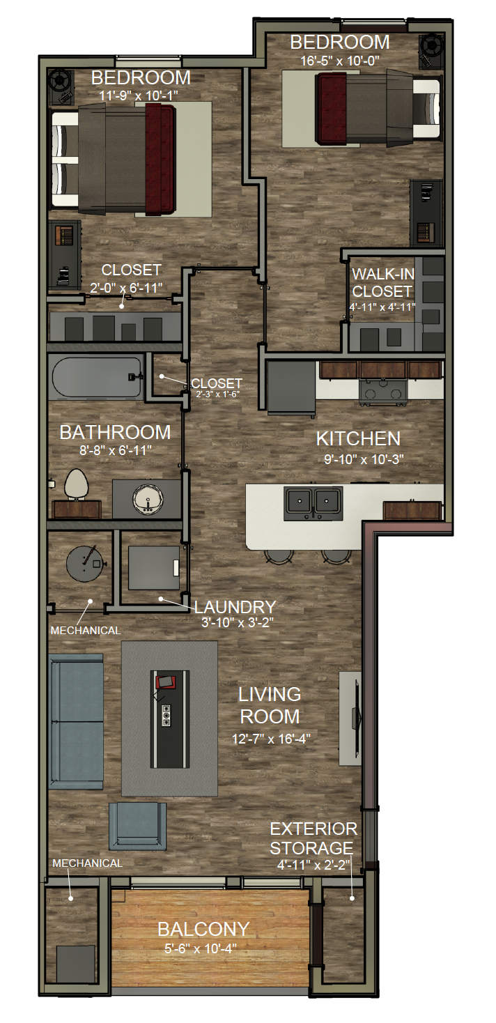 MountainView - 2 BED