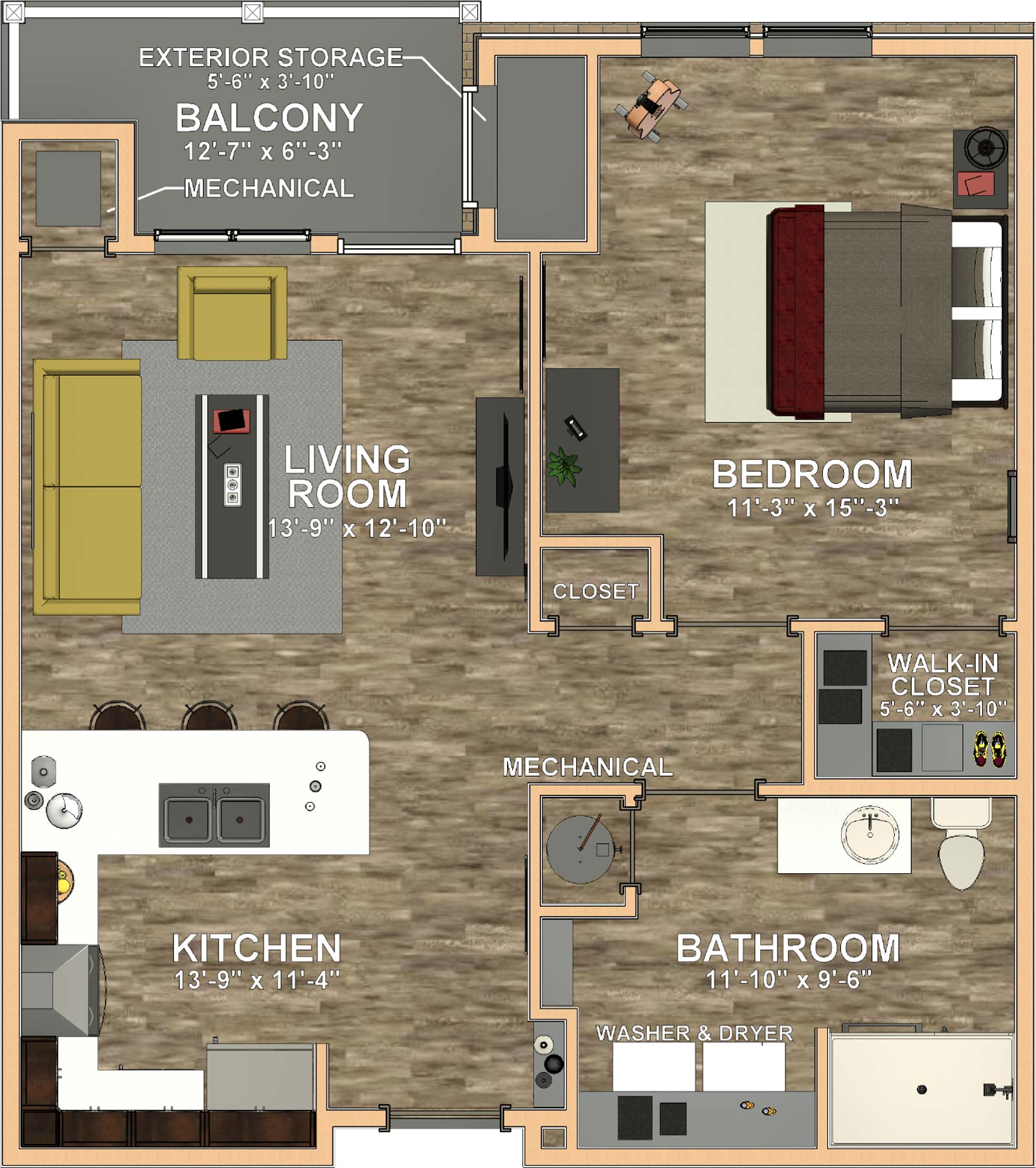 The Enclave One Bedroom